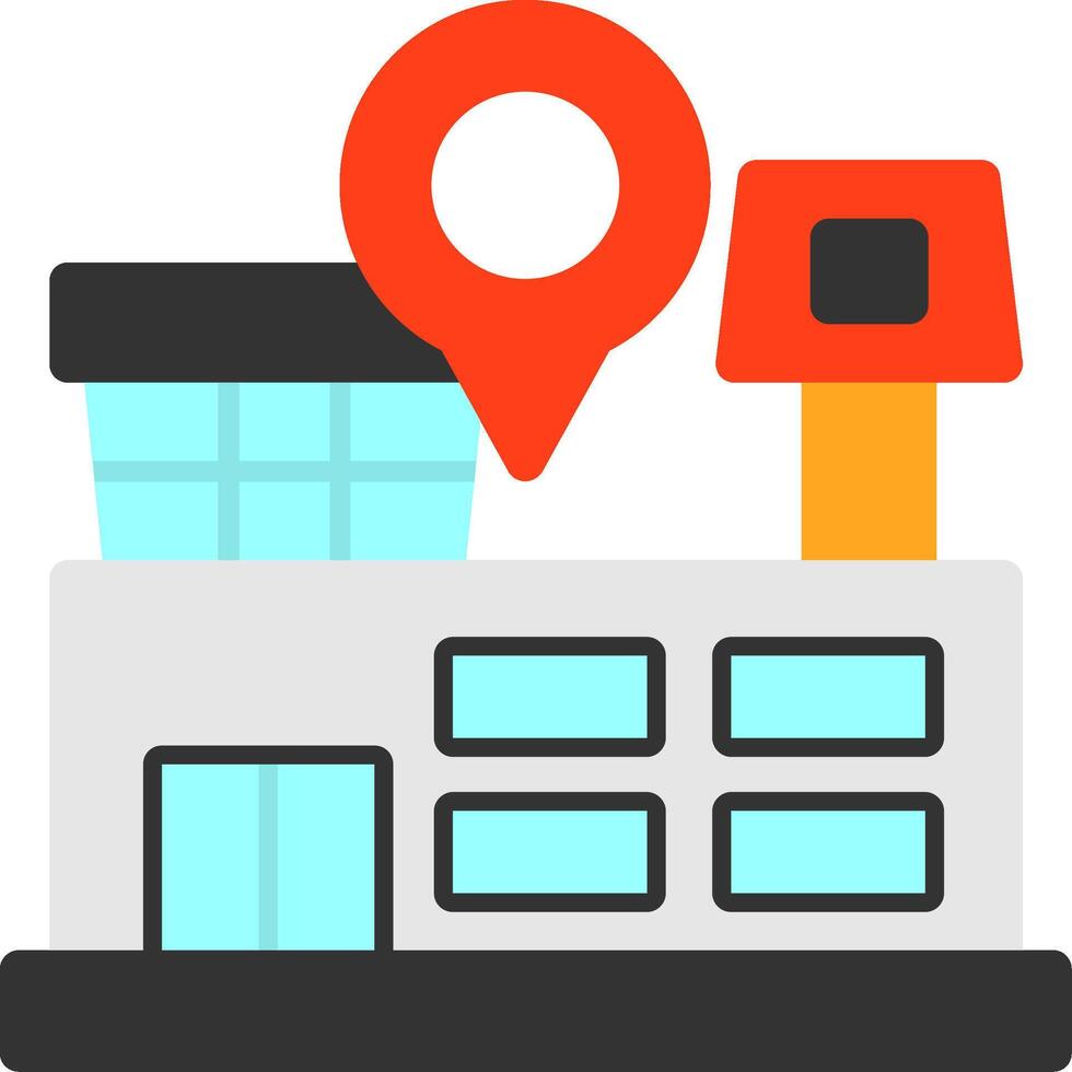Airport Flat Icon vector