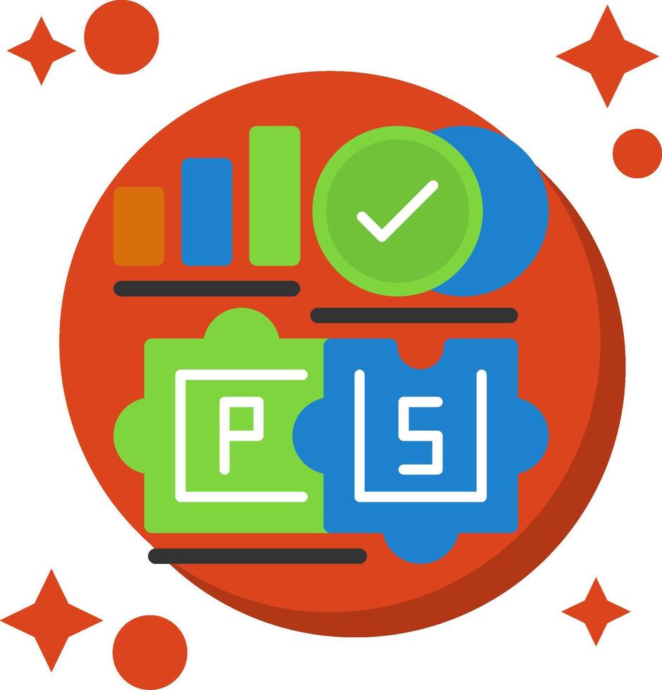 Partnership Tailed Color Icon vector