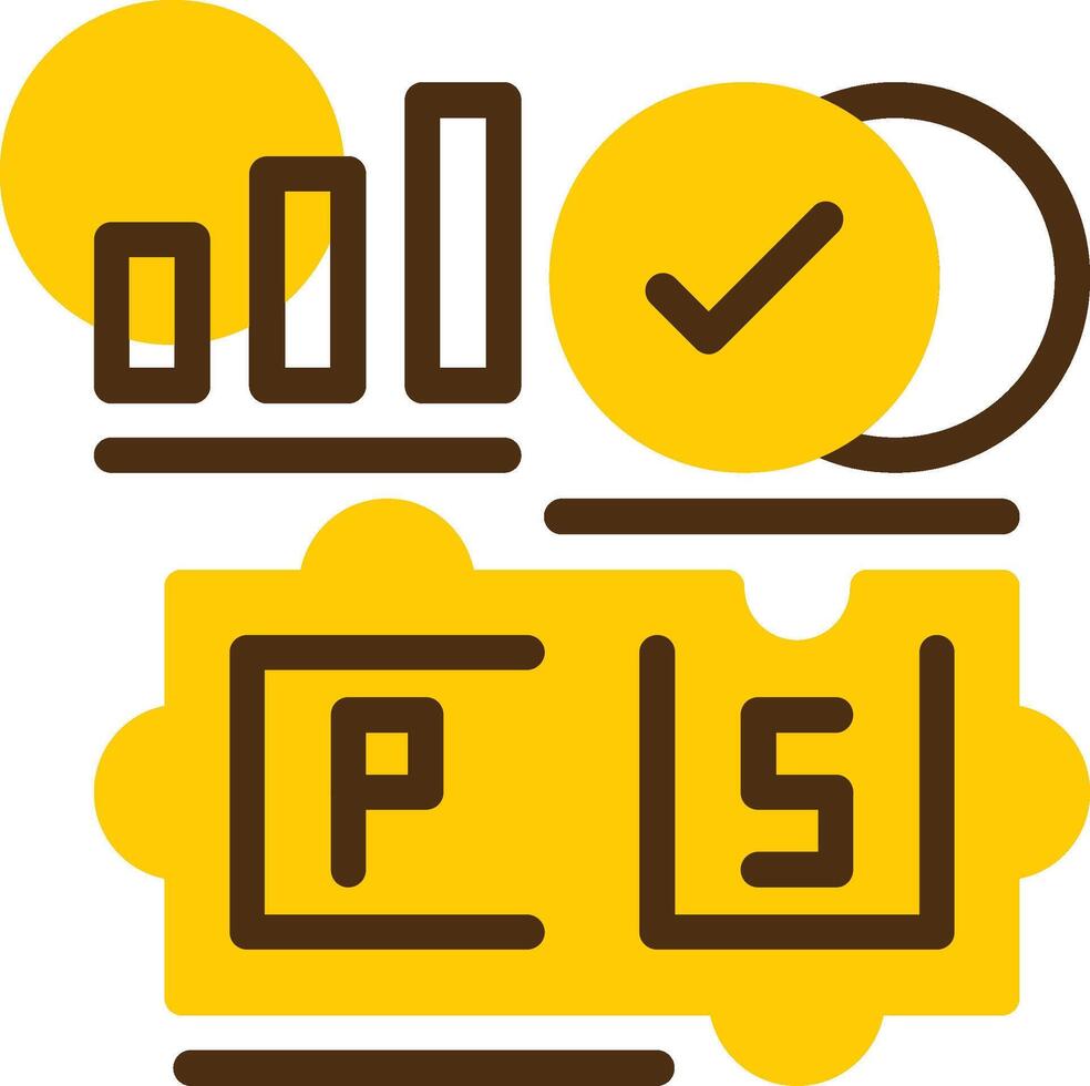 Partnership Yellow Lieanr Circle Icon vector