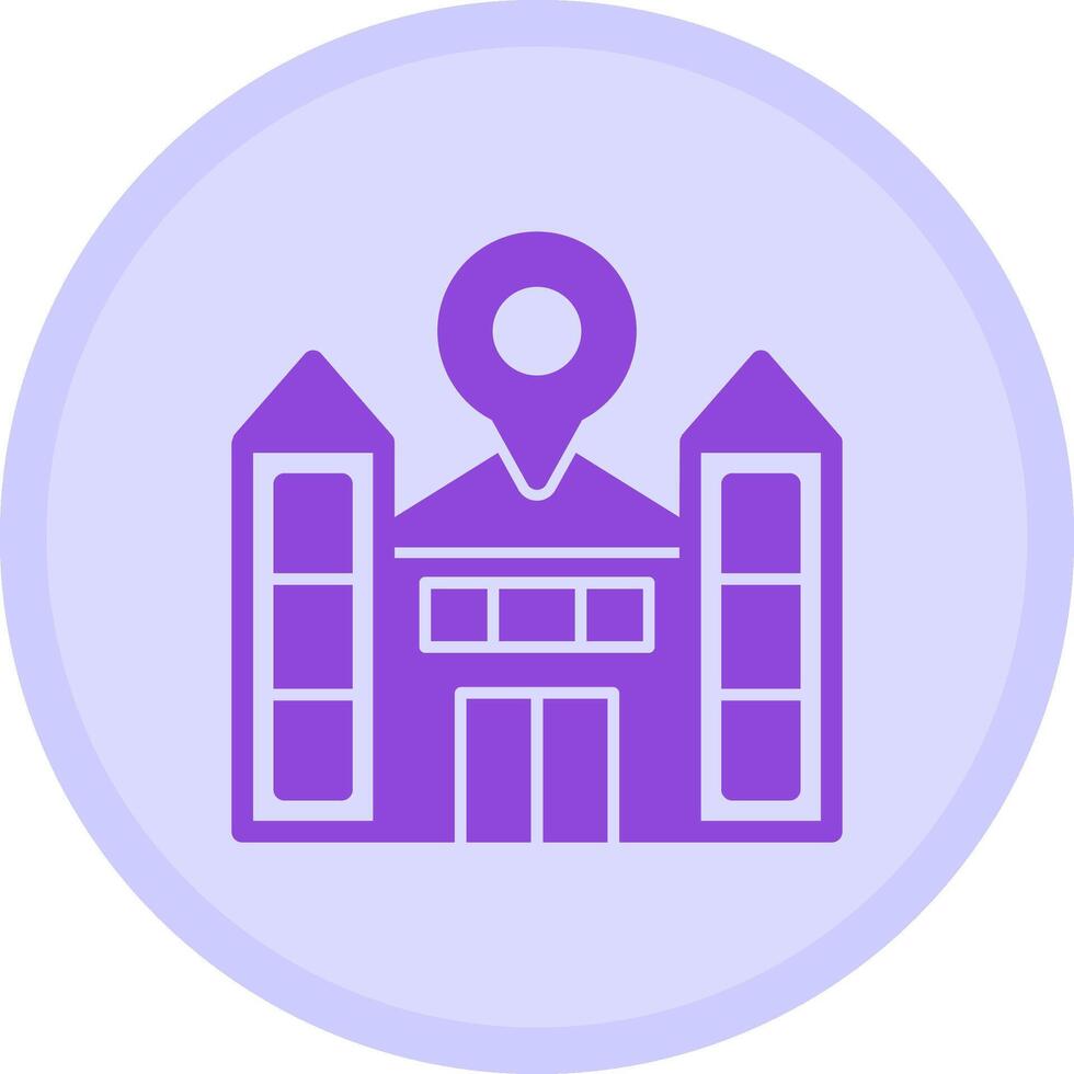 School Multicolor Circle Icon vector