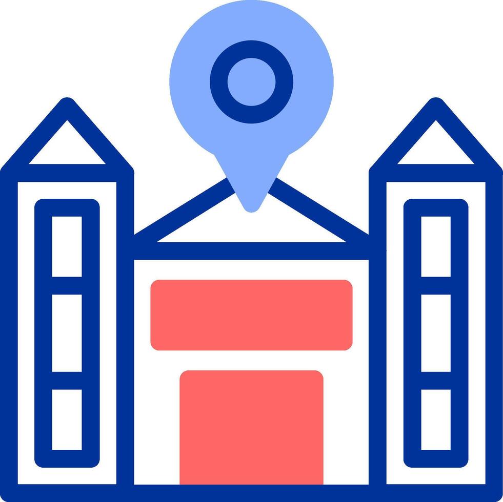 School Color Filled Icon vector