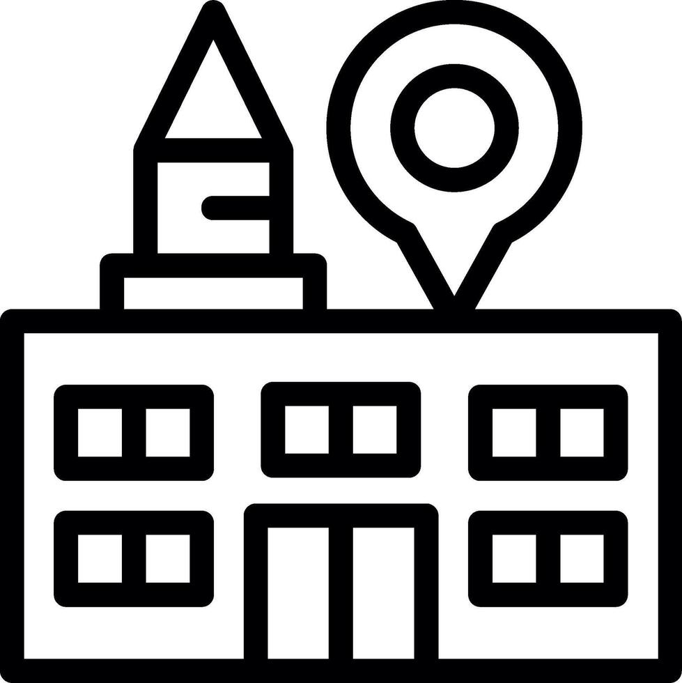 University Line Icon vector