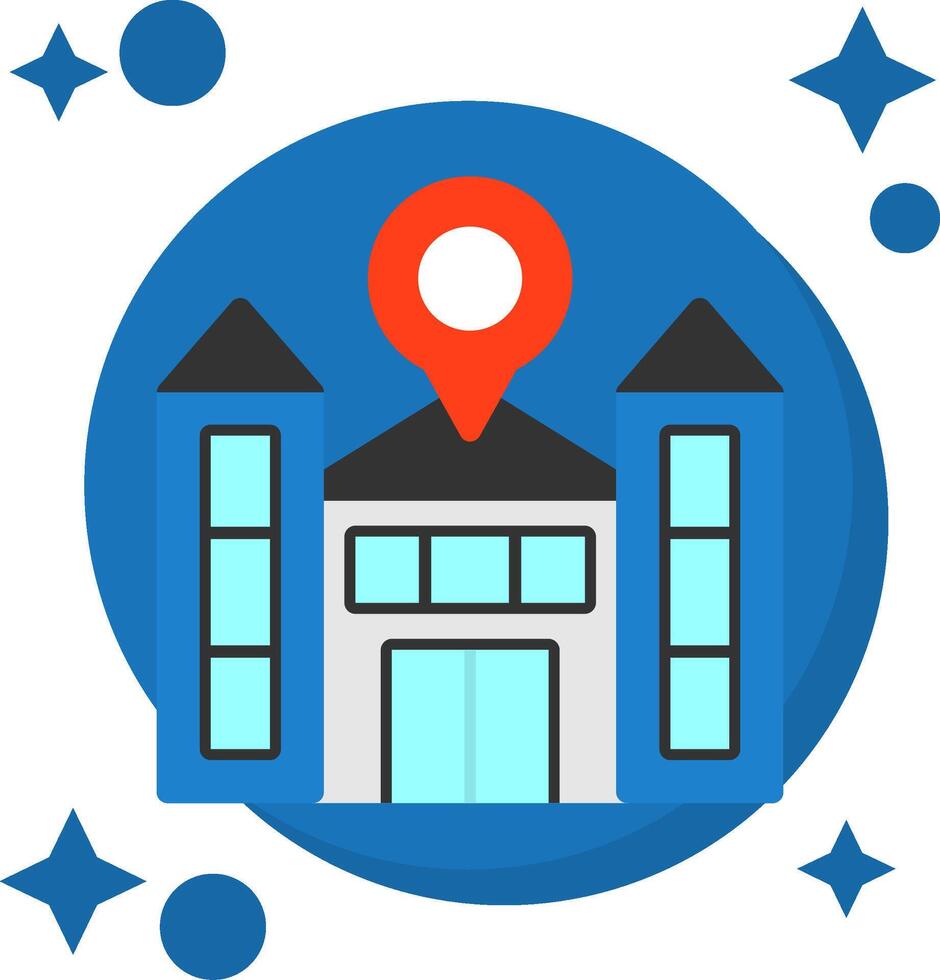 School Tailed Color Icon vector