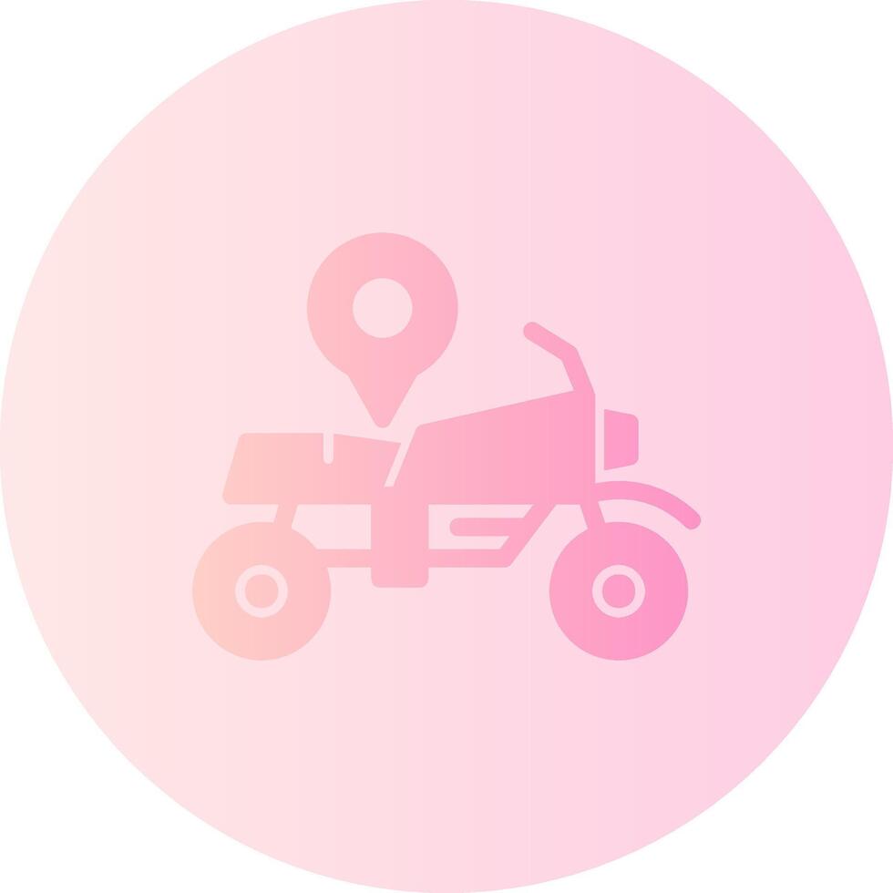 Bike Gradient Circle Icon vector