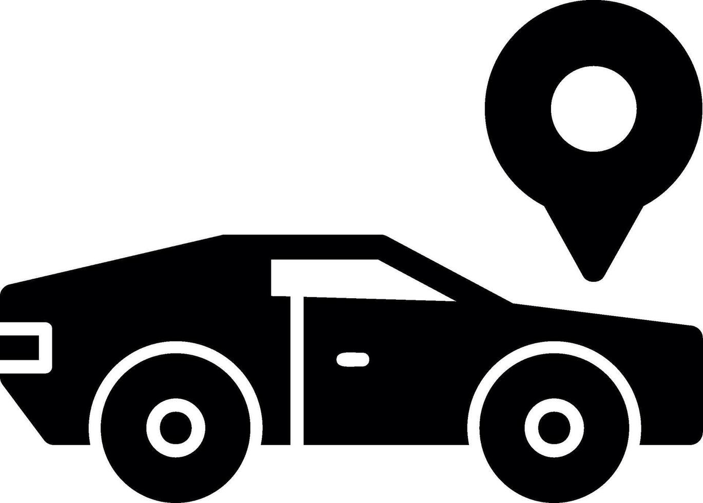 Car Glyph Icon vector