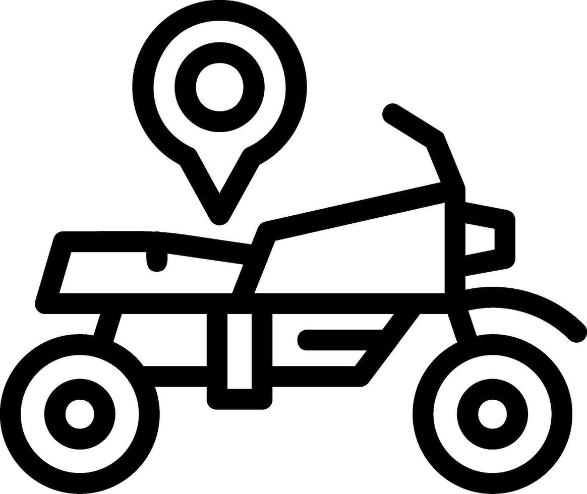 Bike Line Icon vector