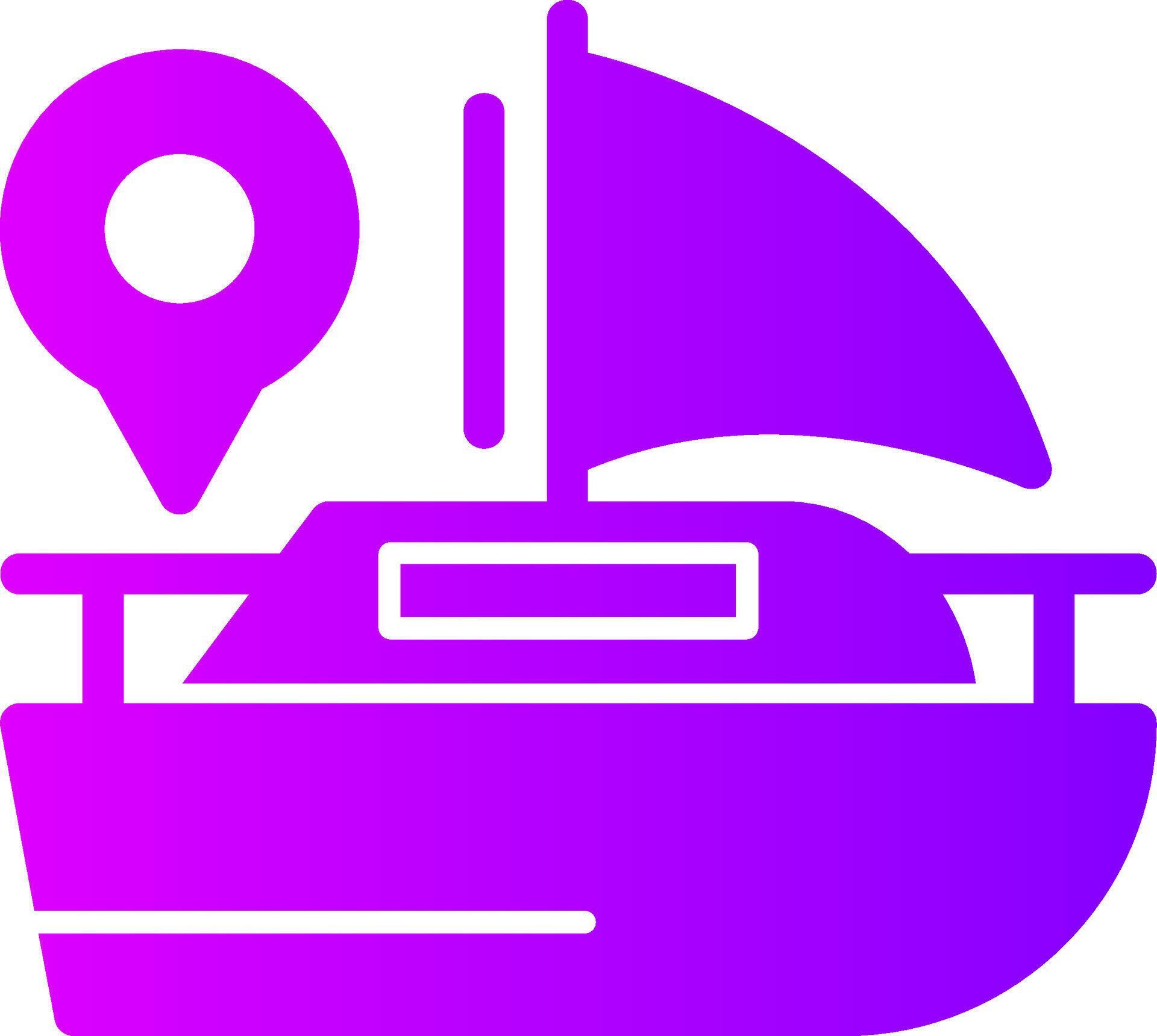 Boat Solid Multi Gradient Icon 39490008 Vector Art at Vecteezy