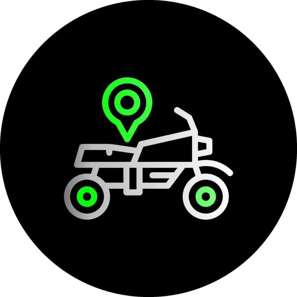 Bike Dual Gradient Circle Icon vector