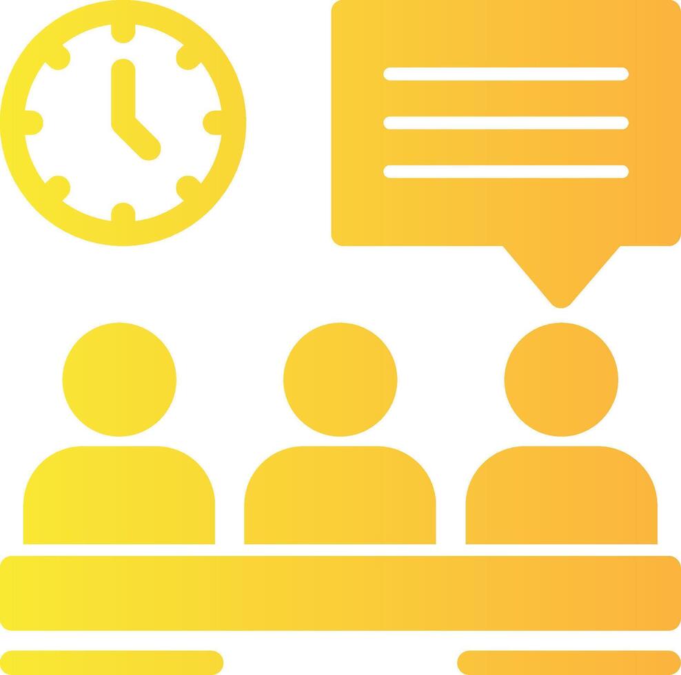 Briefing Solid Multi Gradient Icon vector