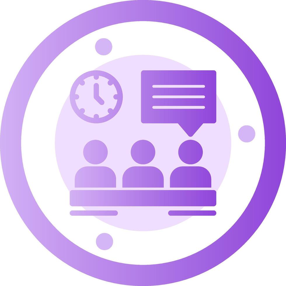 Briefing Glyph Gradient Icon vector