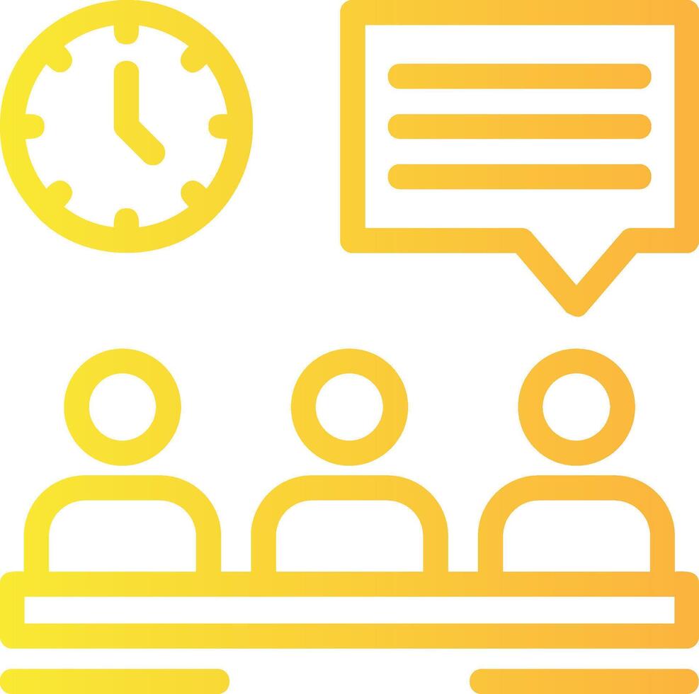 Briefing Linear Gradient Icon vector