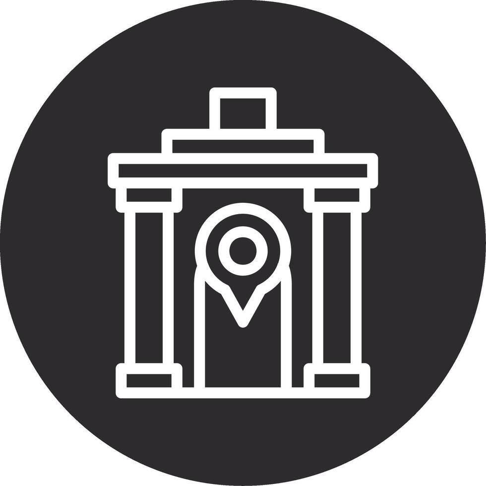 Temple Inverted Icon vector