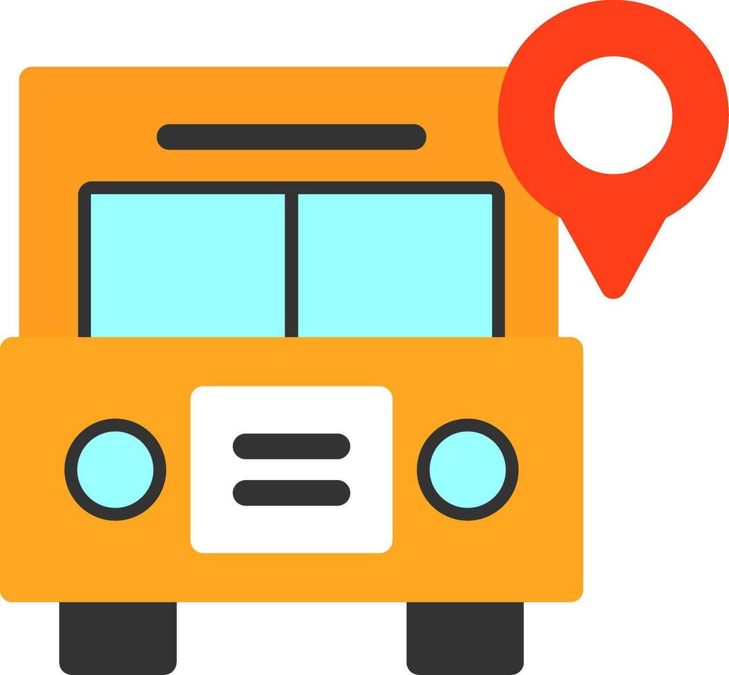 Bus Flat Icon vector