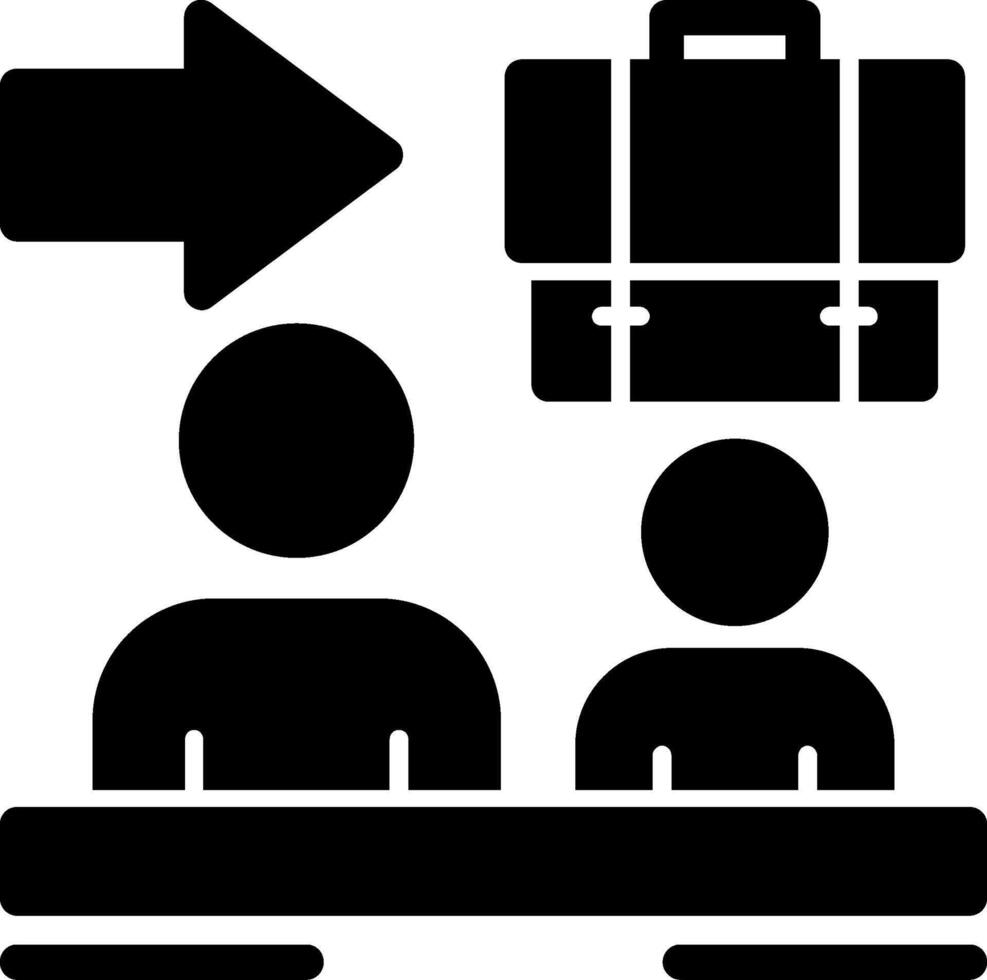 Handover Glyph Icon vector