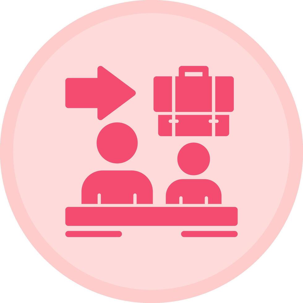 Handover Multicolor Circle Icon vector