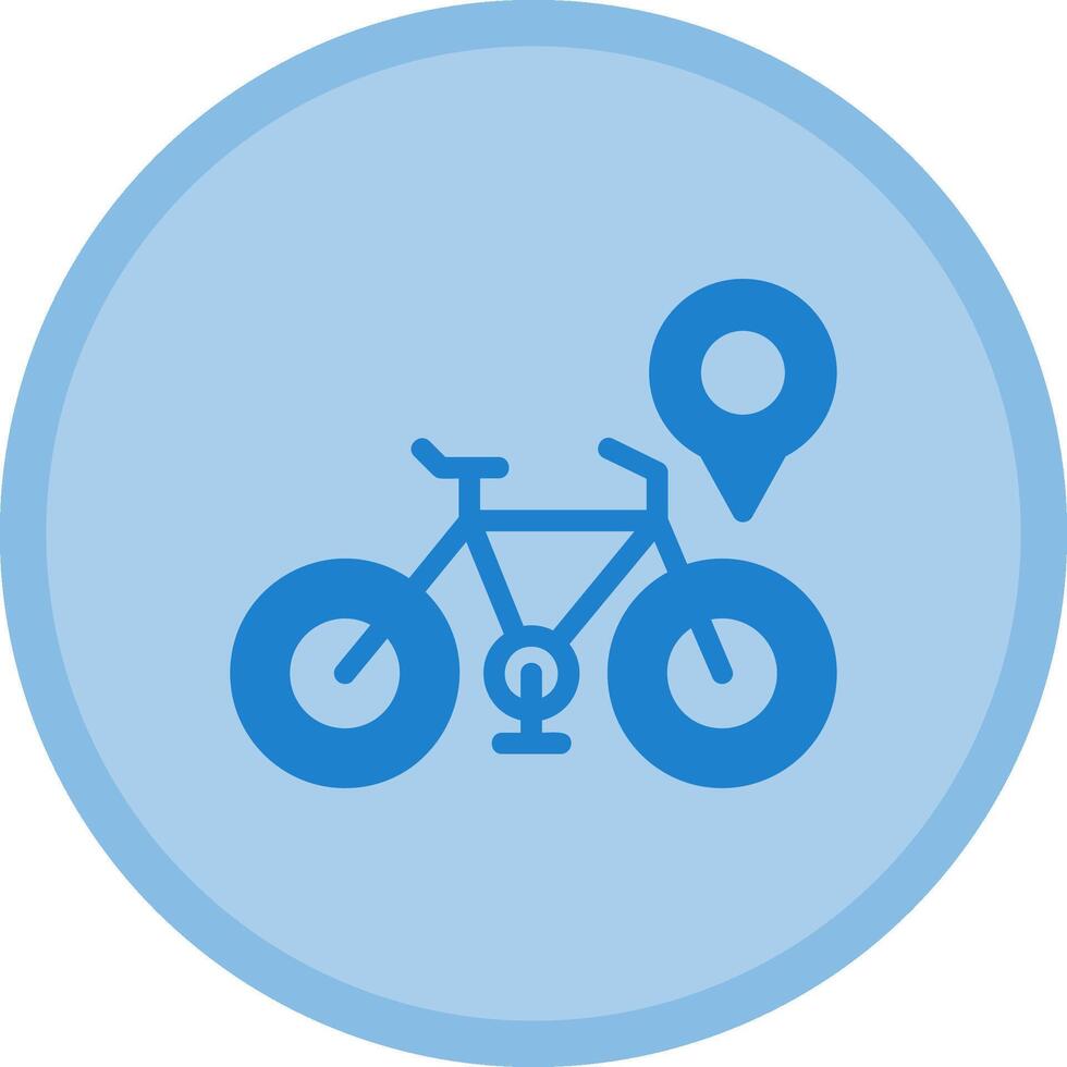 Bicycle Multicolor Circle Icon vector