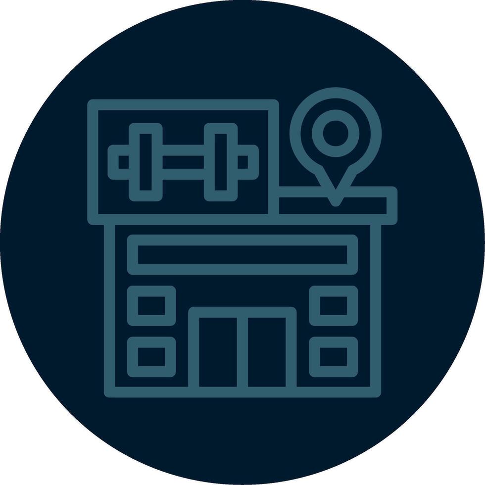 Gym Line Multi color Icon vector