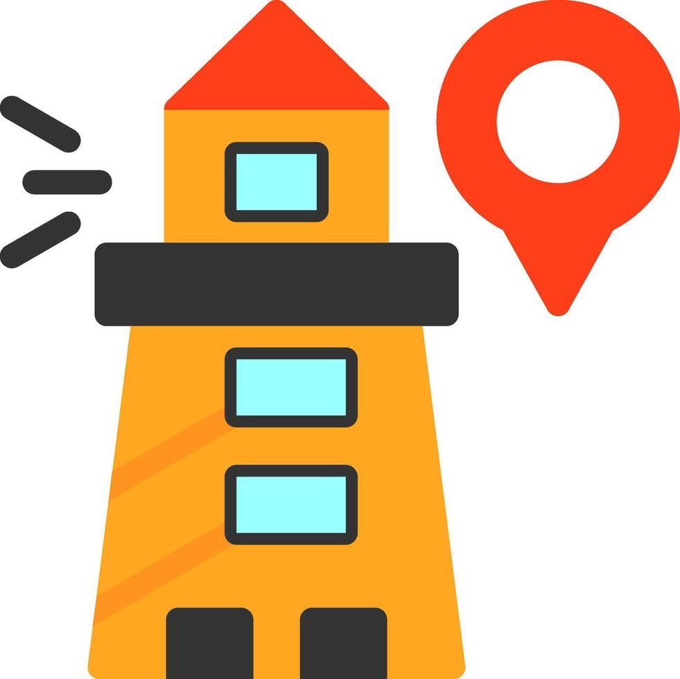 Lighthouse Flat Icon vector