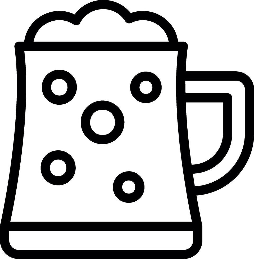 Beer Mug Line Icon vector