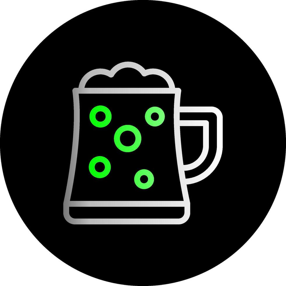 Beer Mug Dual Gradient Circle Icon vector