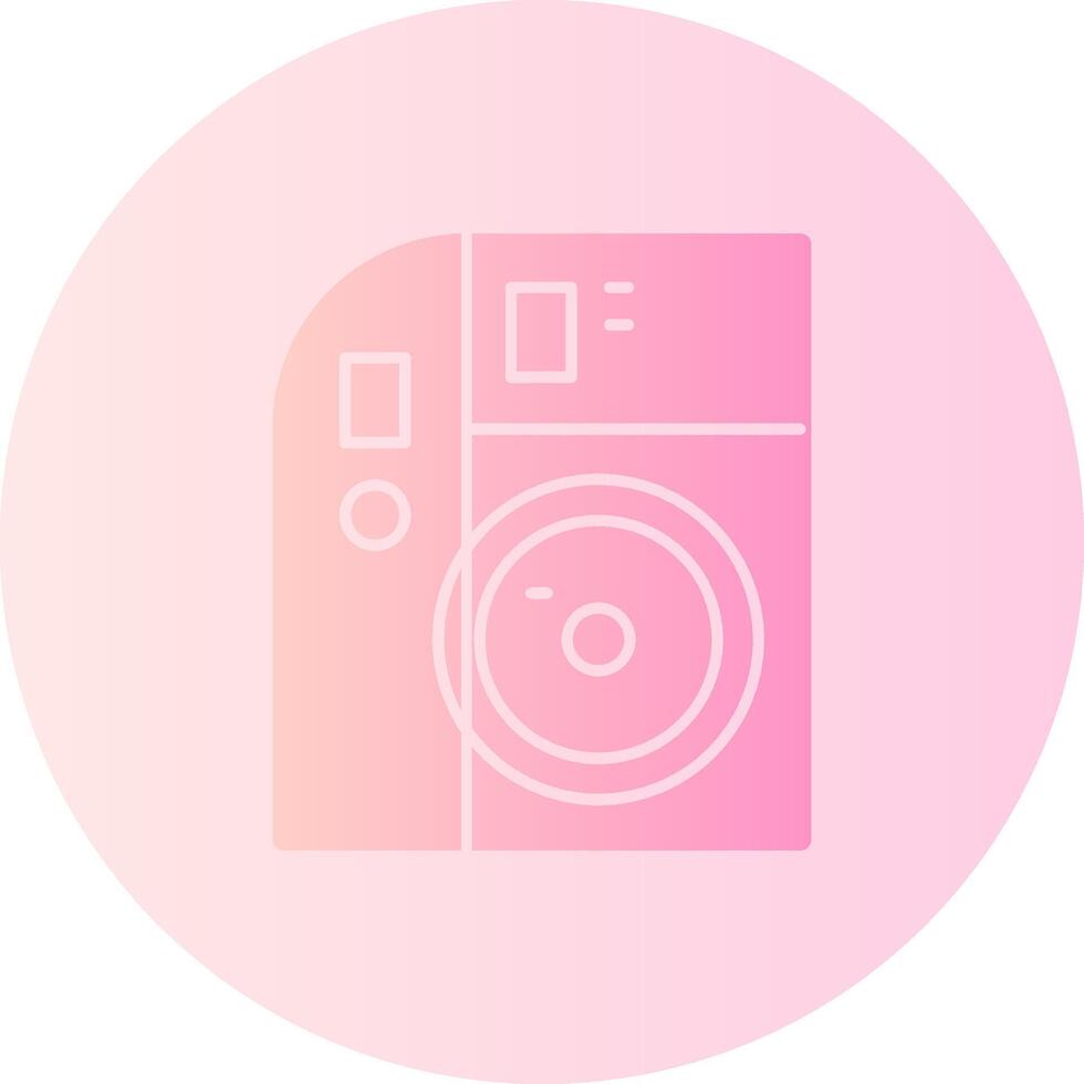 Camera Gradient Circle Icon vector