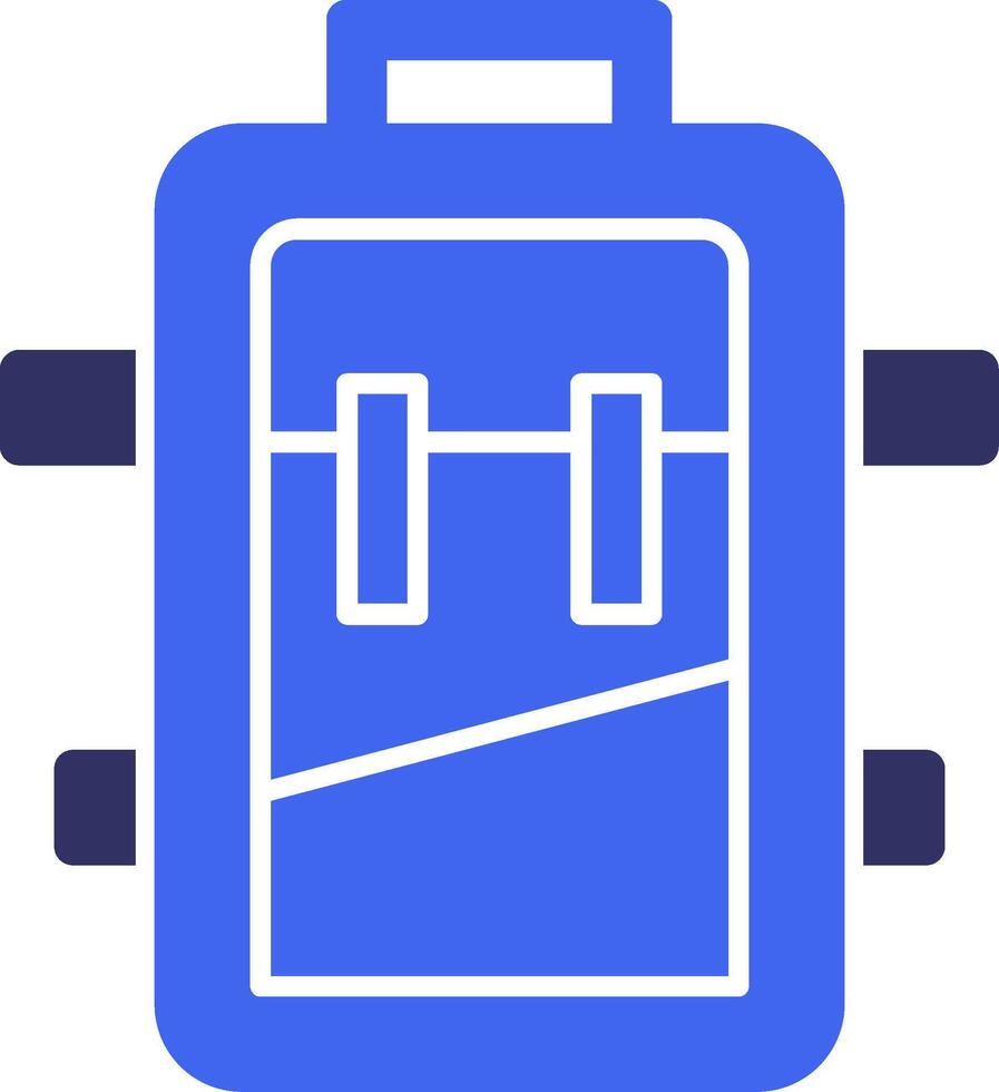 Backpack Solid Two Color Icon 39491362 Vector Art at Vecteezy