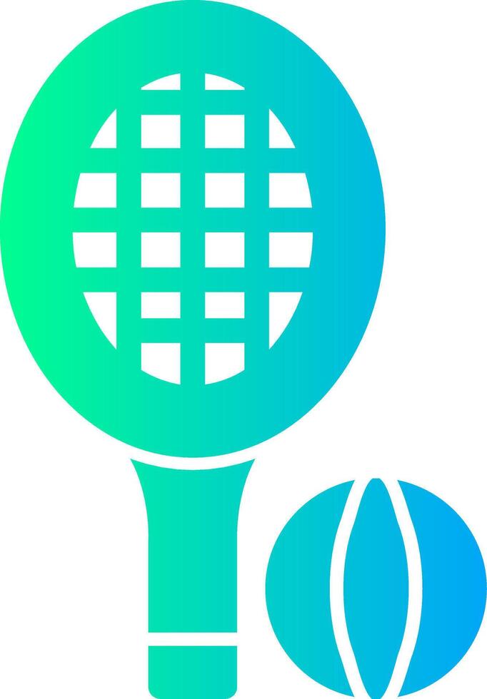 Tennis Solid Multi Gradient Icon vector