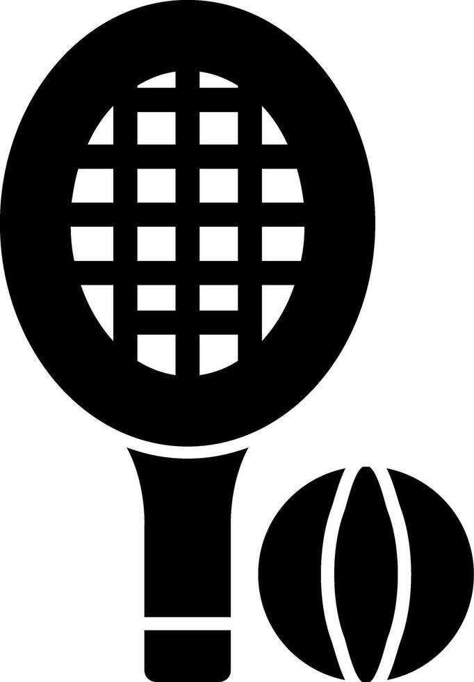 icono de glifo de tenis vector