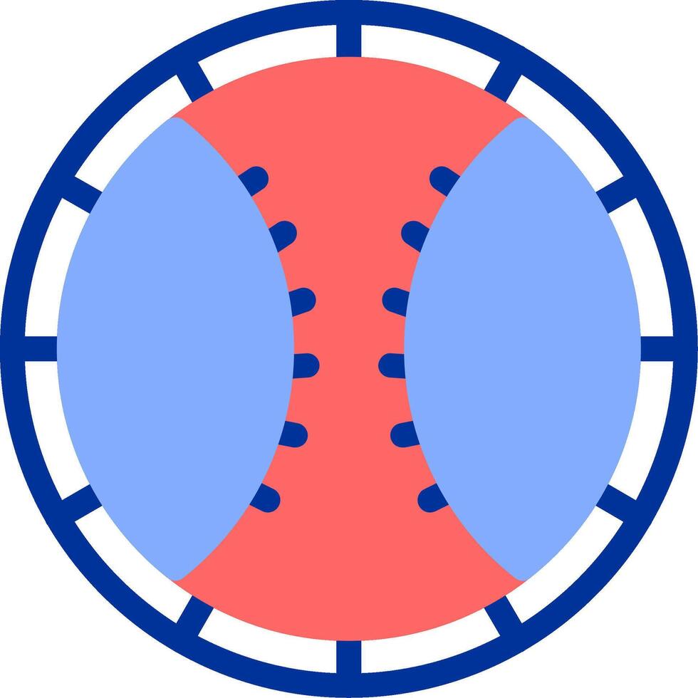 Baseball Color Filled Icon vector