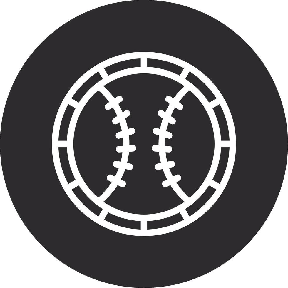 Baseball Inverted Icon vector