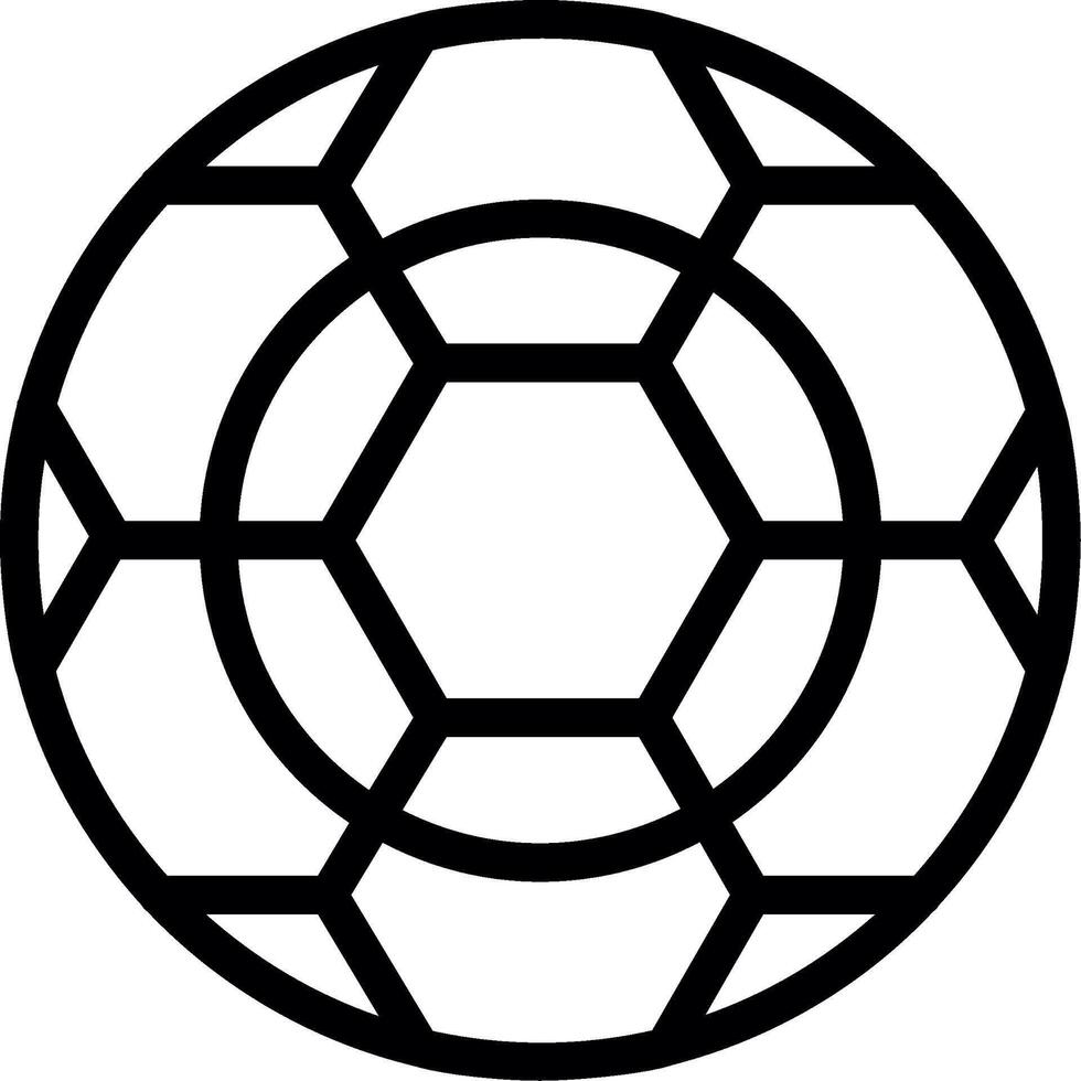 icono de línea de fútbol vector