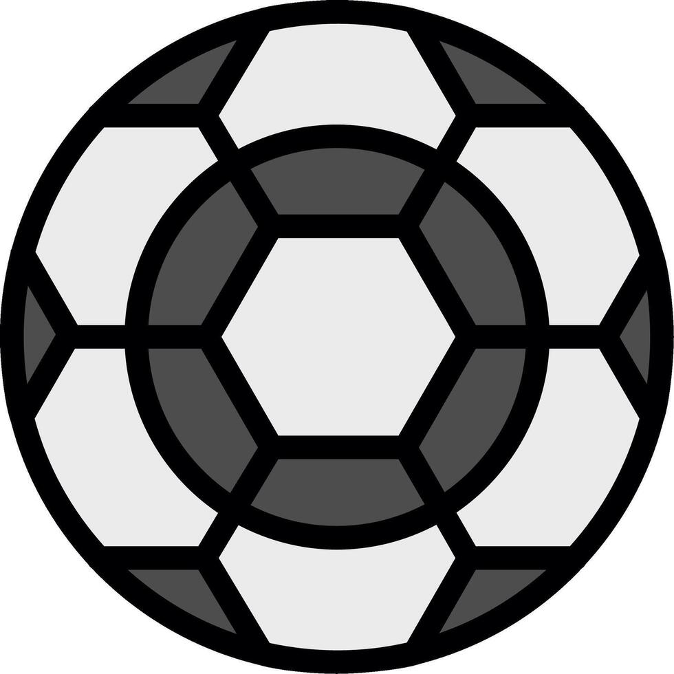 Football Line Filled Icon vector