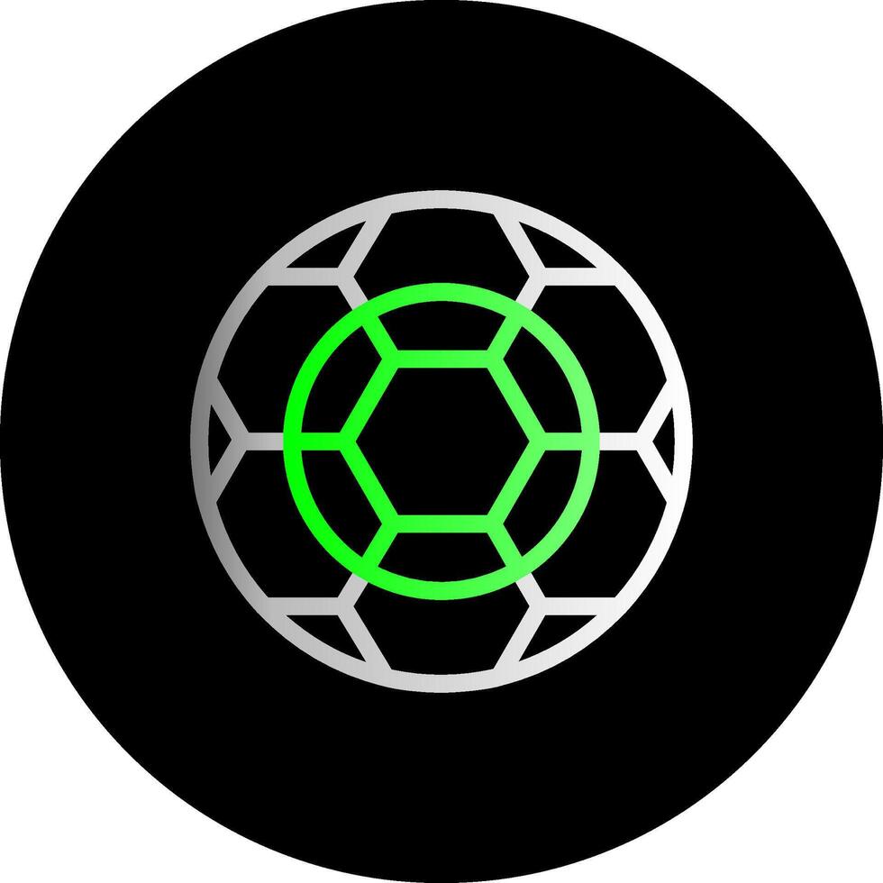 Football Dual Gradient Circle Icon vector