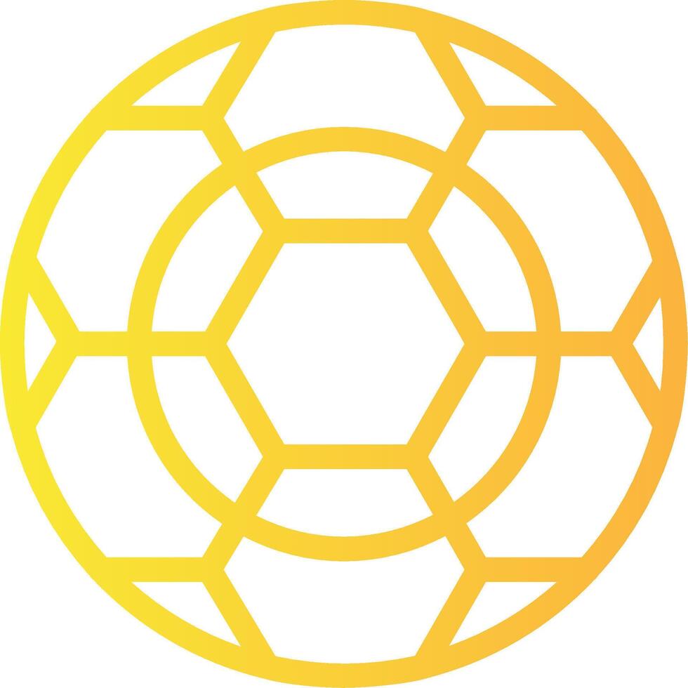 Football Linear Gradient Icon vector