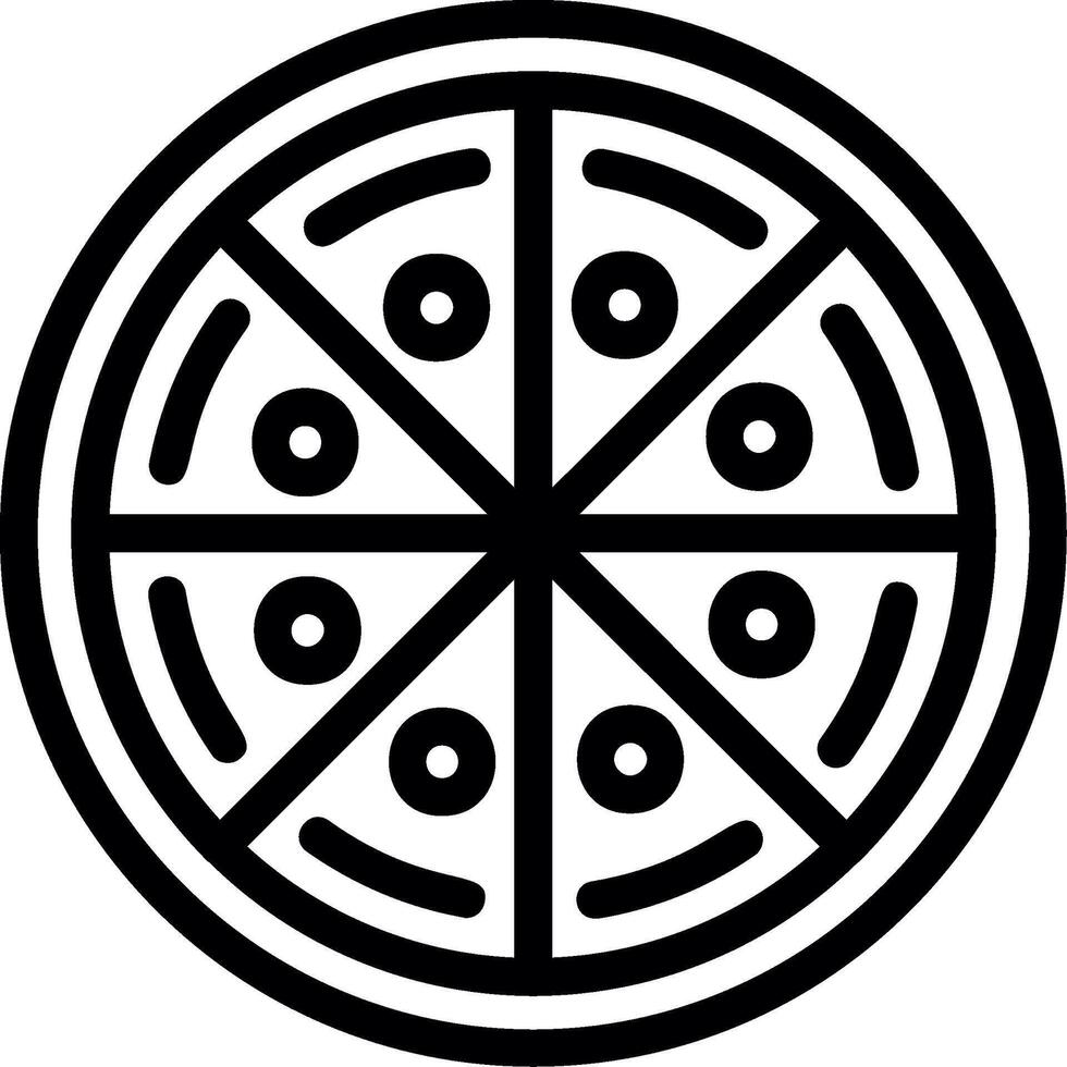 Pizza Line Icon vector