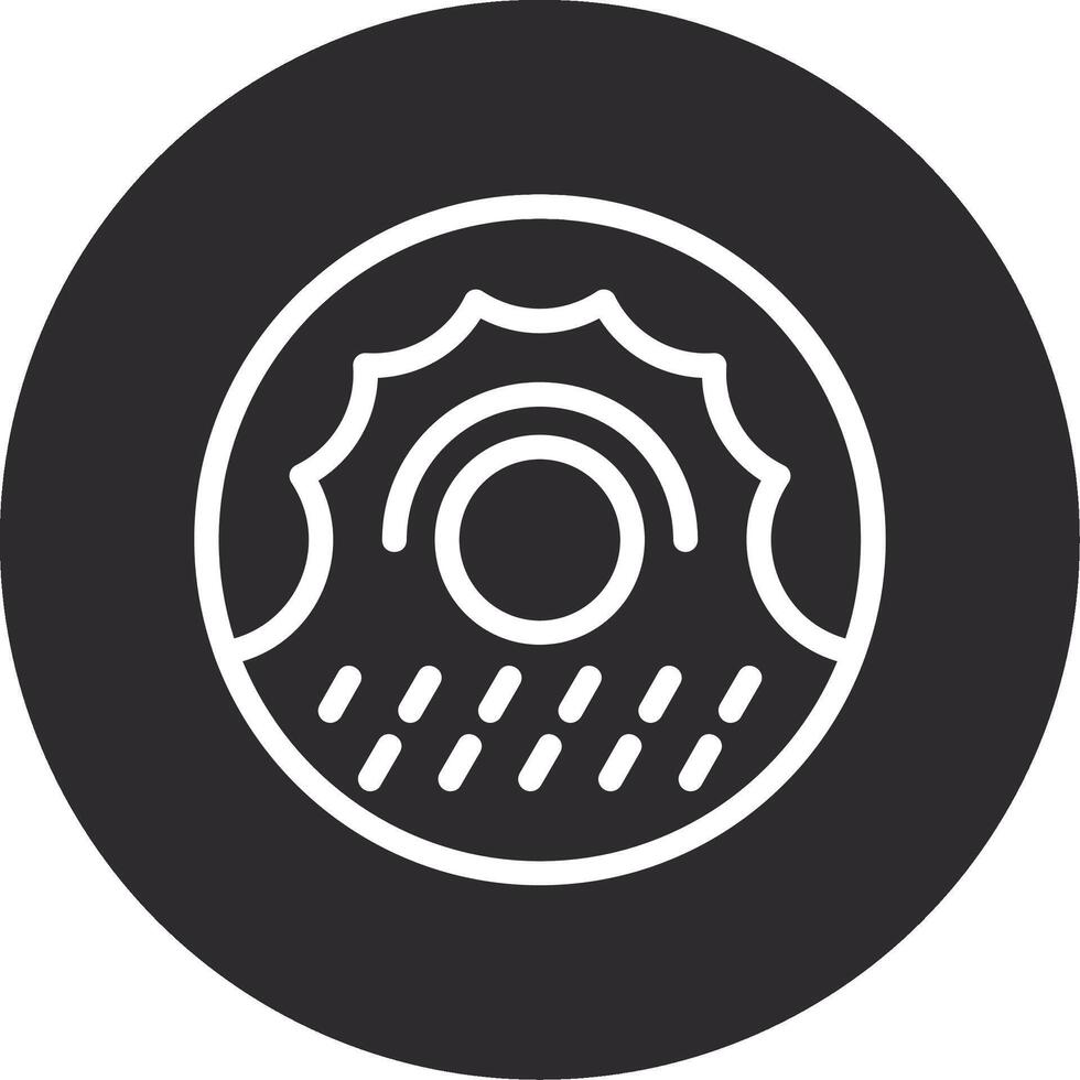 Donut Inverted Icon vector