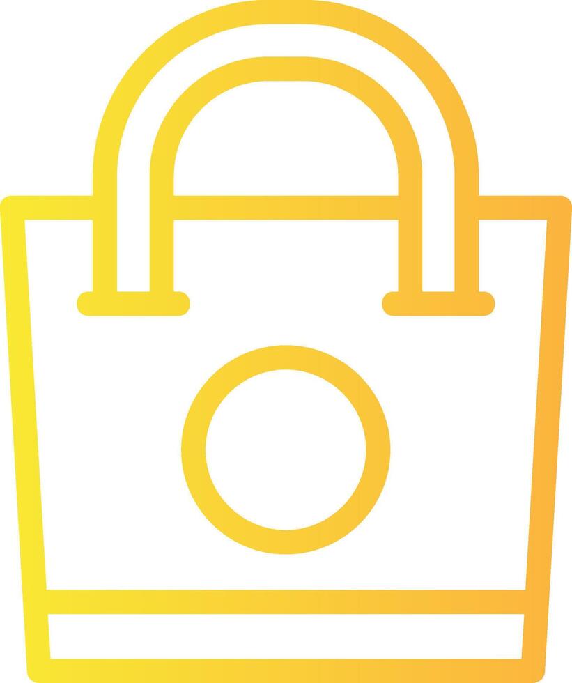 Shopping Bag Linear Gradient Icon vector