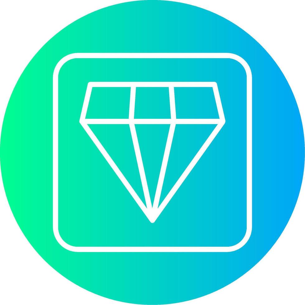 Diamond Solid Multi Gradient Icon vector