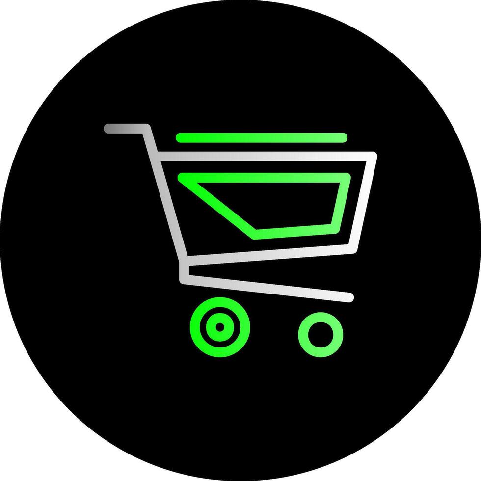 Shopping Cart Dual Gradient Circle Icon vector