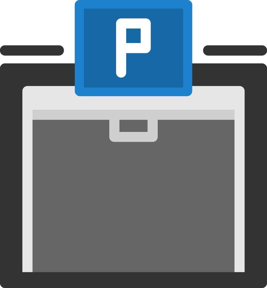 Parking garage Flat Icon vector