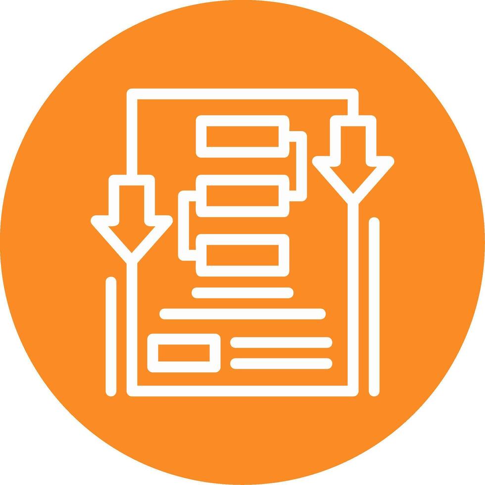 Business Plan Outline Circle Icon vector