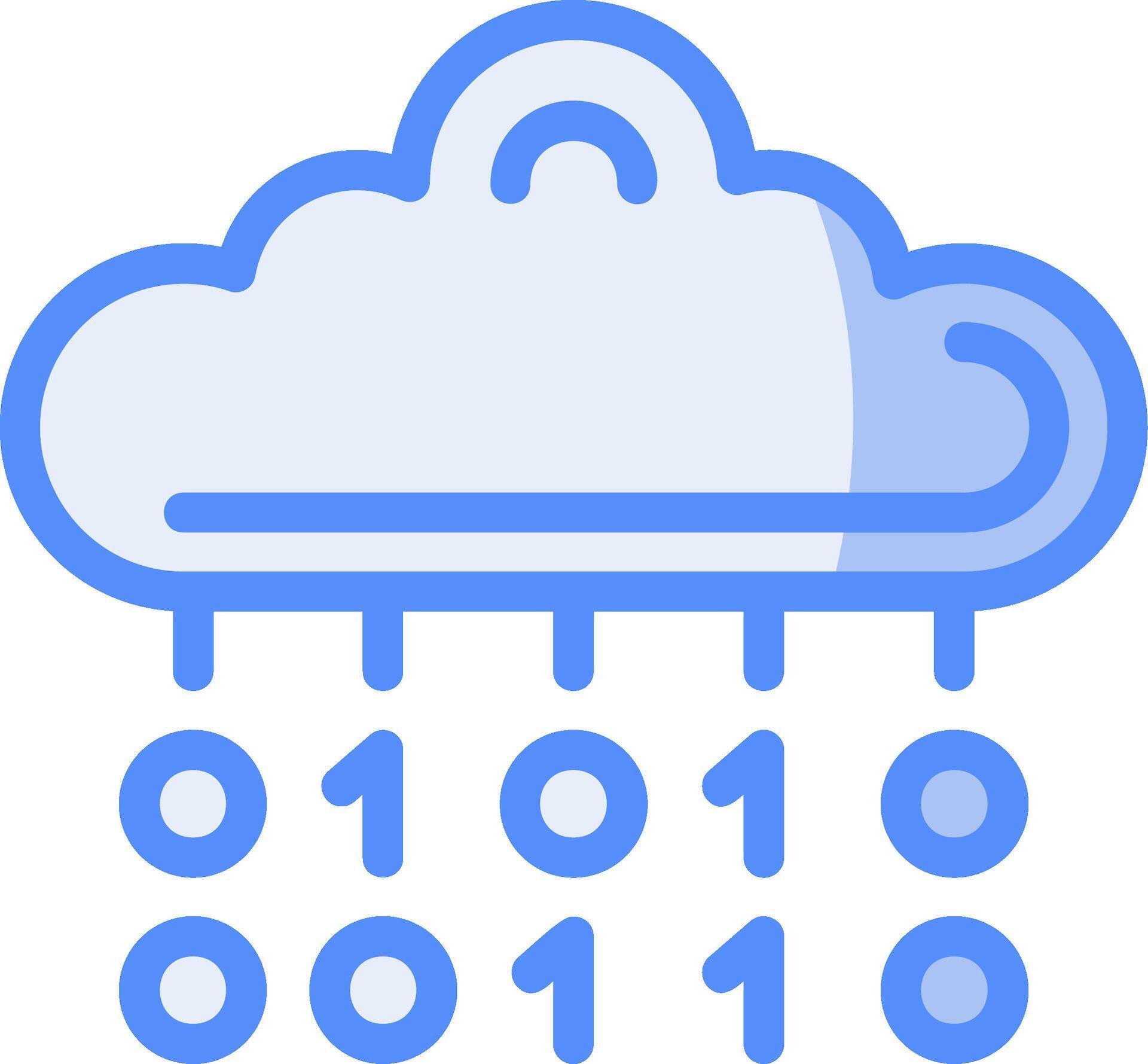 Binary Code Line Filled Blue Icon 39492557 Vector Art at Vecteezy