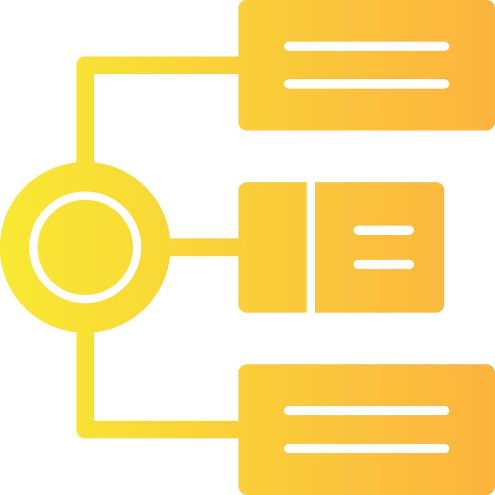 Algorithm Solid Multi Gradient Icon vector