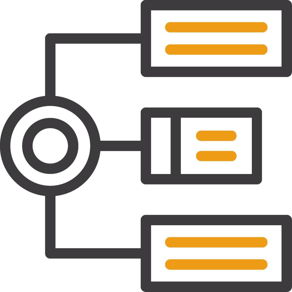 Algorithm Glyph Circle Icon vector