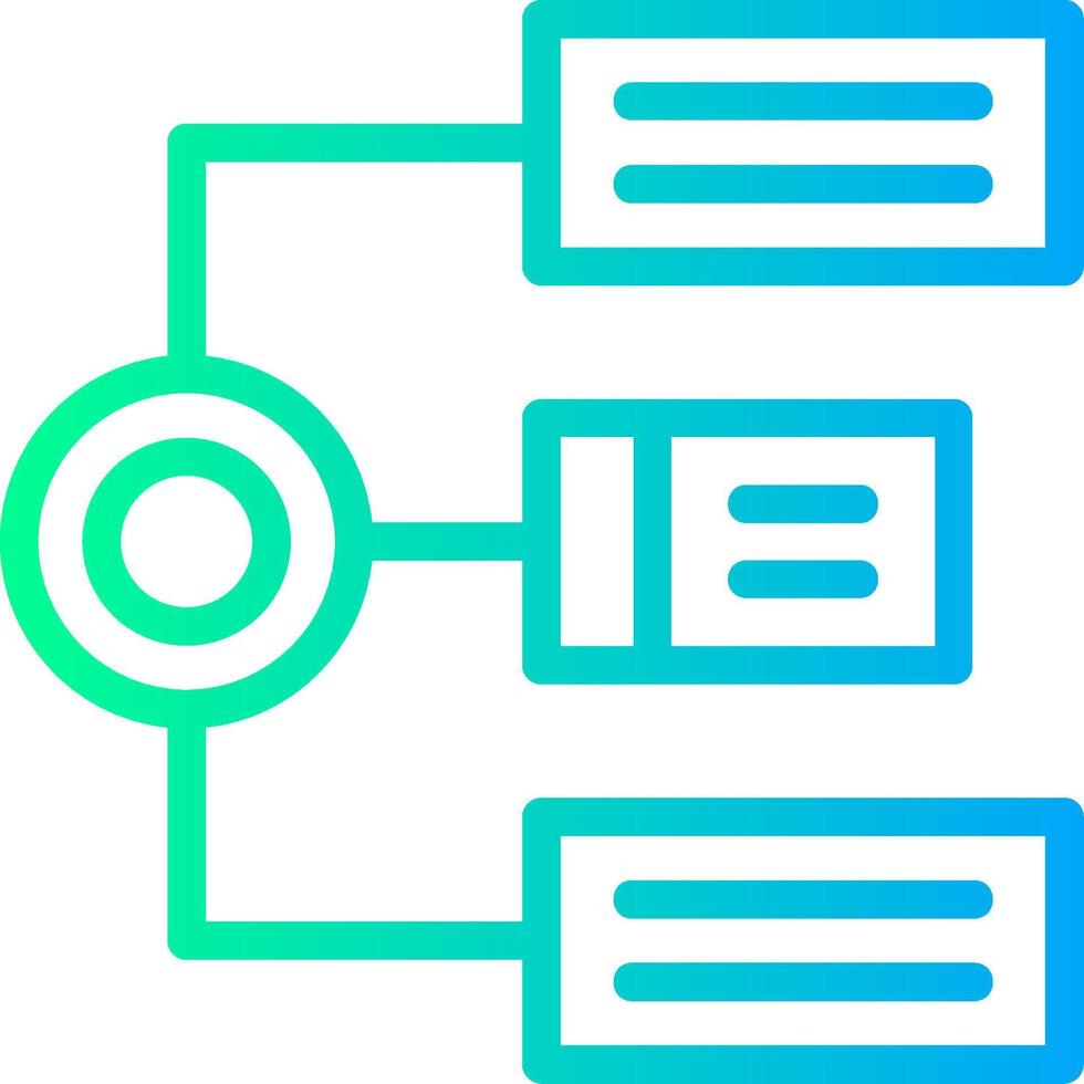 Algorithm Linear Gradient Icon vector