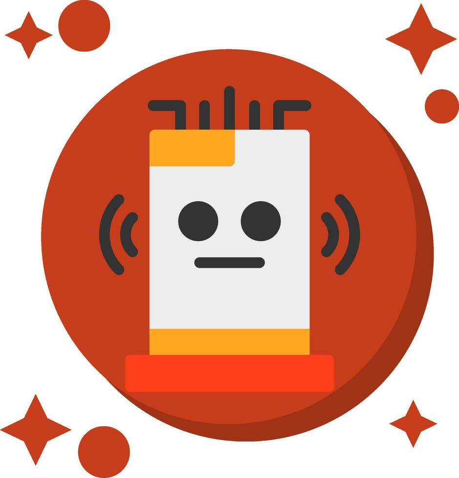 Smart Assistant Tailed Color Icon vector