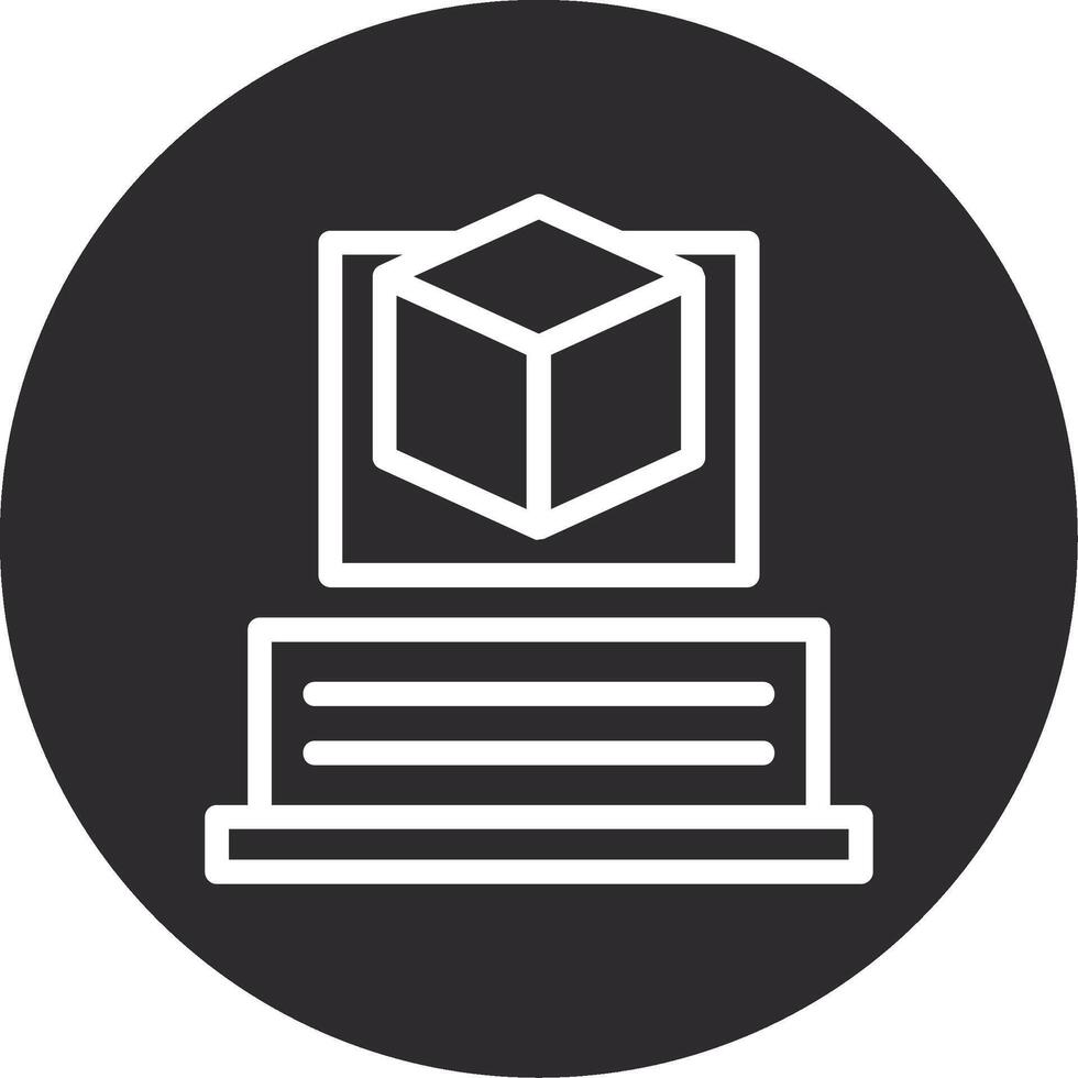 Augmented Reality Inverted Icon vector