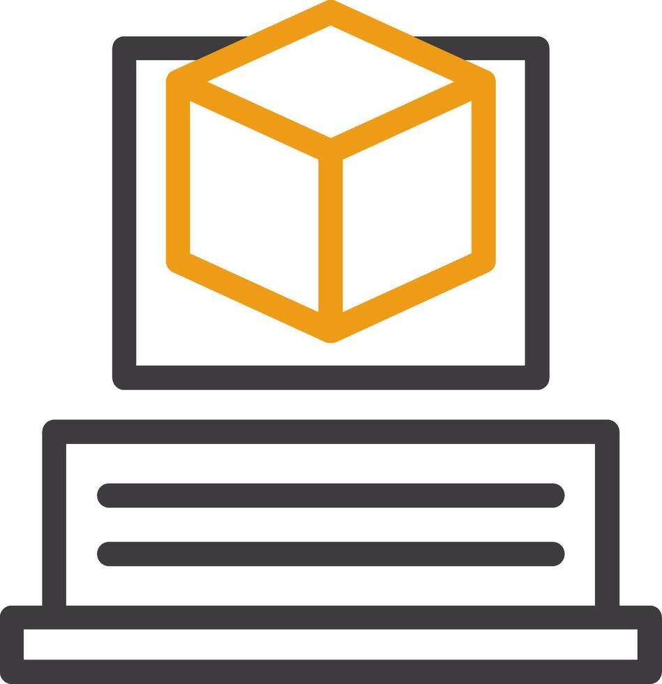 Augmented Reality Line Circle Icon vector
