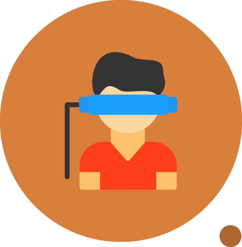 Virtual Reality Flat Shadow Icon vector
