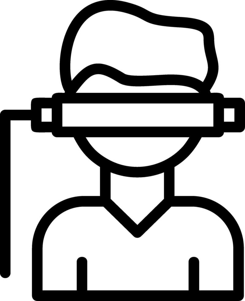 Virtual Reality Line Icon vector
